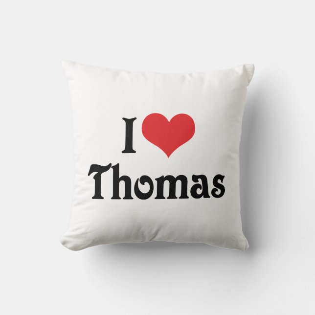 Coussin J'aime Thomas (Recto)