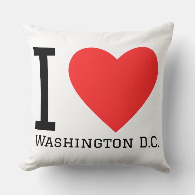 Coussin J'aime Washington D.C. (Recto)