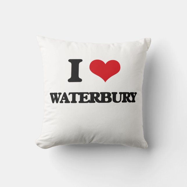 Coussin J'aime Waterbury (Recto)