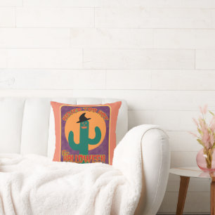 Coussin Jamais trop chaud Halloween Funny Artsy Cactus