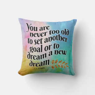 Coussin Jamais trop vieux pour rêver