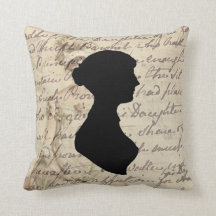 Jane Austen et transcription et silhouette,
