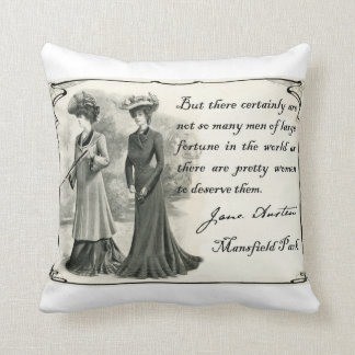 Coussin Jane Austen : Jolies femmes