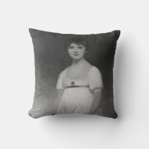 Jane Austen portrait d'art noir et blanc