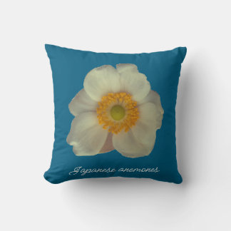 Coussin Japanese anemones flower