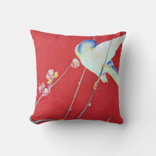 Coussin Japonais KIMONO Textile, Bluebird
