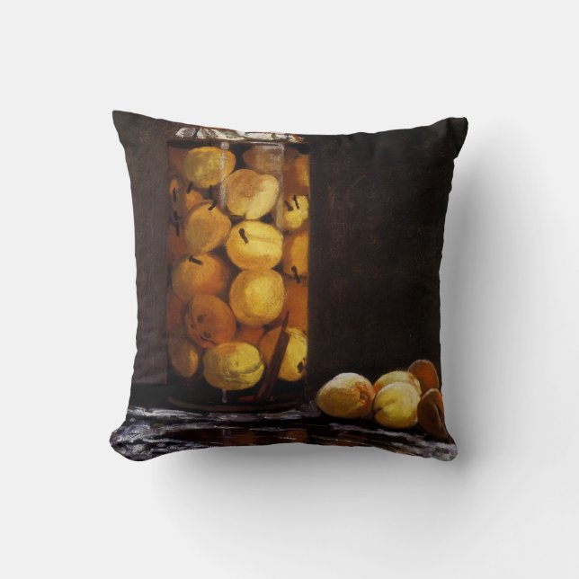 Coussin Jar des pêches (Recto)