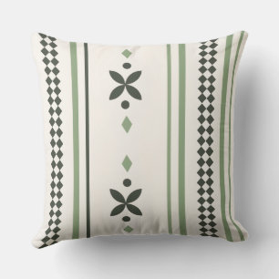 Coussin Jardin à rayures nordiques