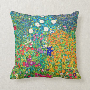 Coussin Jardin aux fleurs, Gustav Klimt