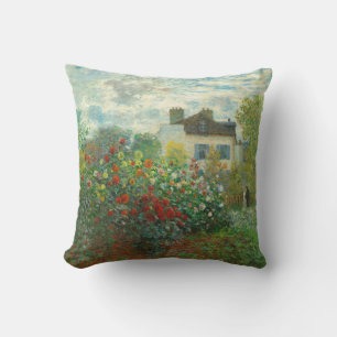 Coussin Jardin d'artiste de Monet à Argenteuil Peinture