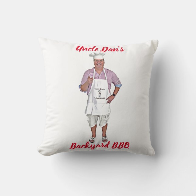 Coussin Jardin de barbecue de l'oncle Dan (Recto)
