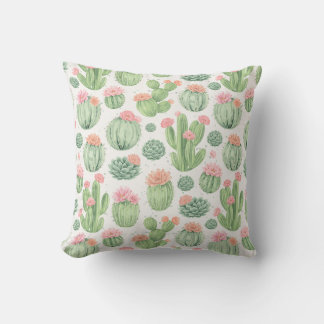 Coussin Jardin de Fleurs de Cactus