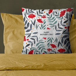 Coussin Jardin de l'aquarelle magique Fête des mères