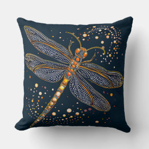 Coussin Jardin de libellules coloré pour les amoureux de l