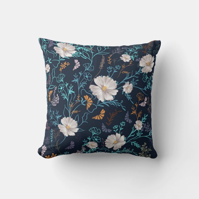 Coussin Jardin de minuit (Recto)