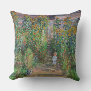 Coussin Jardin de Monet Vetheuil Impressionim Peinture