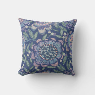Coussin Jardin de nuit gras Floral