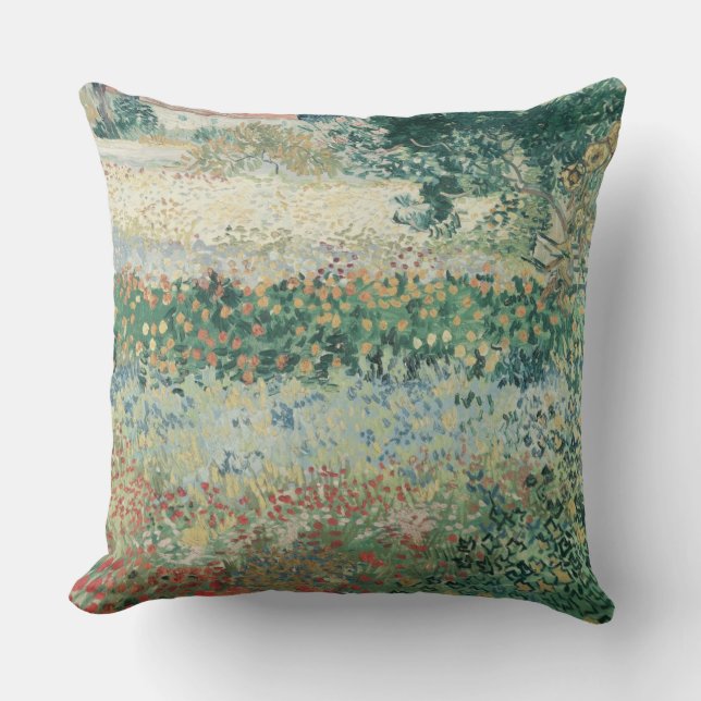 Coussin Jardin de Vincent van Gogh | en fleur, Arles, 1888 (Recto)