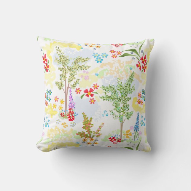 Coussin Jardin d'été (Recto)