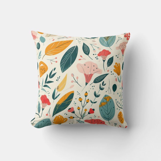 Coussin Jardin floral Whimsical Jeu d'oreiller (Recto)