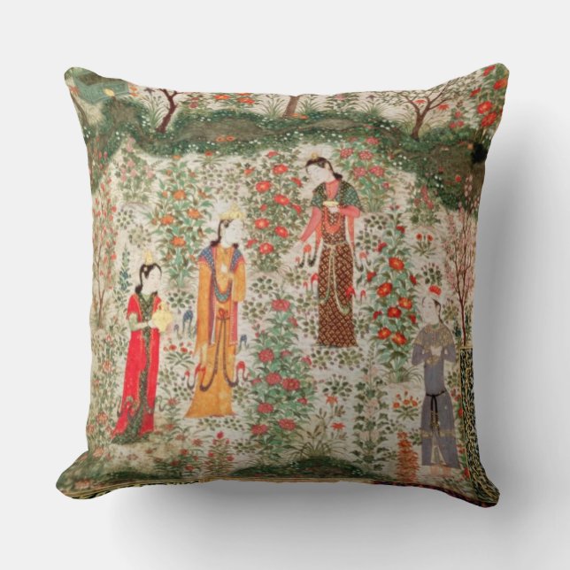 Coussin Jardin persan, XVème siècle (la semaine sur le (Recto)