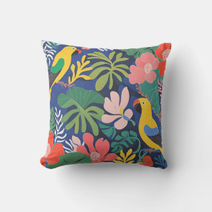 Coussin Jardin tropical Expressionnisme moderne Oeuvre d'a