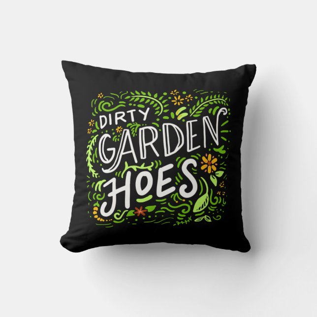 Coussin Jardinage - Chaussures De Jardin Sale. (Recto)