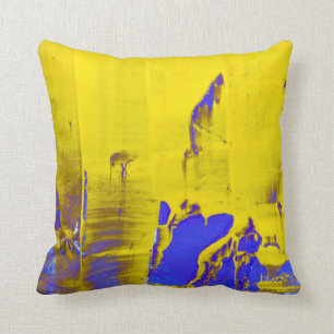 Coussin Jaune bleu