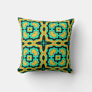 COUSSIN JAUNE CARRÉ REFLETTE JAUNE LÈVE PILLOW