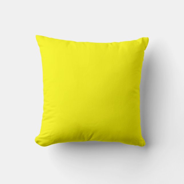 Coussin Jaune clair (couleur solide)  (Recto)