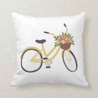 Coussin jaune de bicyclette