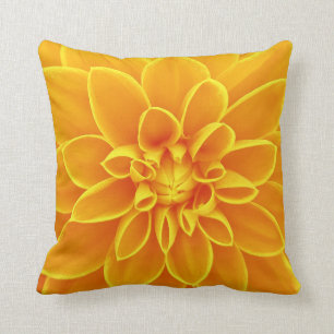 Coussin jaune de fleur