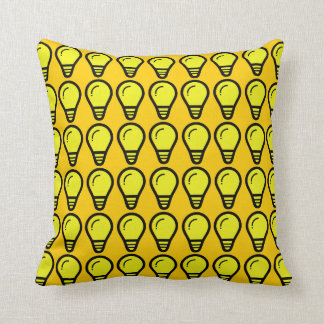 Coussin Jaune léger d'Ampoule-Mandarine