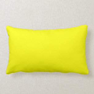 coussin jaune lumineux solide
