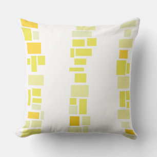 Coussin Jaune MOSIAC TILES DESIGN Retro Jeu d'oreiller