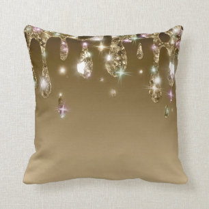 Coussin *~* Jaune OR Metallic AP7 PARTIES SCINTILLANT de d