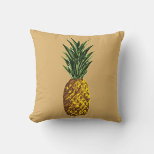 Coussin Jaune tropical d'or d'ananas
