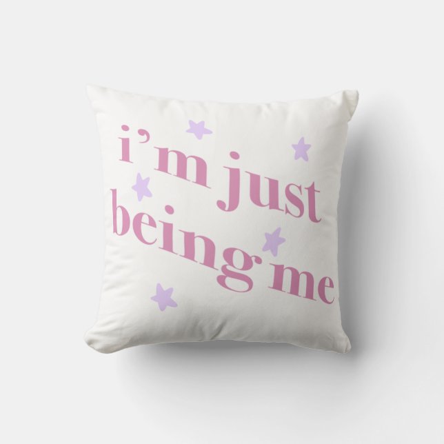Coussin Je m'embrassais (Recto)