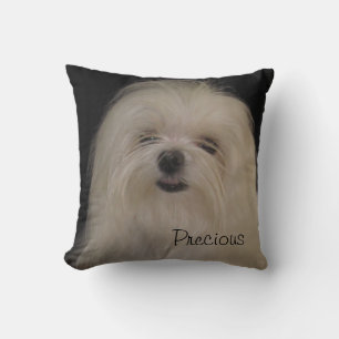 Coussin Je ne fais pas les noeuds supérieurs MALTESSE LAIT