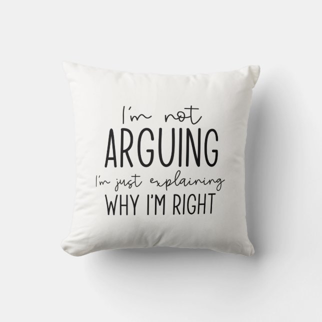 Coussin Je ne plaide pas (Recto)