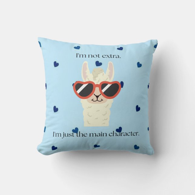Coussin Je ne suis pas en extra, je suis juste le personna (Recto)