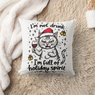 Coussin Je ne suis pas ivre Je suis plein d'esprit de vaca
