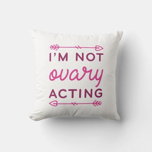 Coussin Je ne suis pas Ovary (Recto)