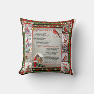 Coussin Je Ne T'Ai Jamais Laissé, Couverture Cardinale De 