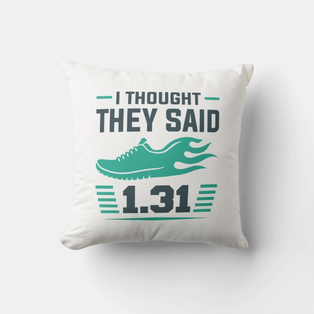 Coussin Je Pensais Qu'Ils Disaient 2,31 Km (Recto)