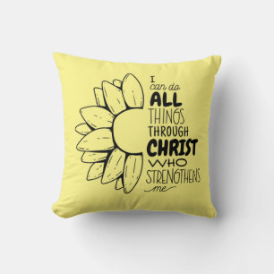 Coussin Je peux faire toutes choses par Christ Daisy