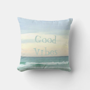 Coussin Je Sens Good Vibes Dans Mon Endroit Heureux