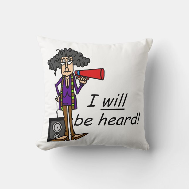 Coussin JE serai entendu (Recto)
