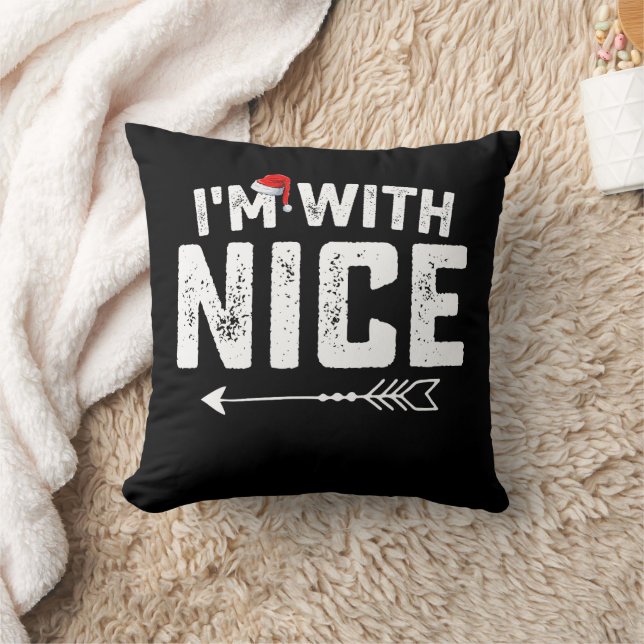 Coussin Je suis avec la famille des couples de Noël (Couverture)