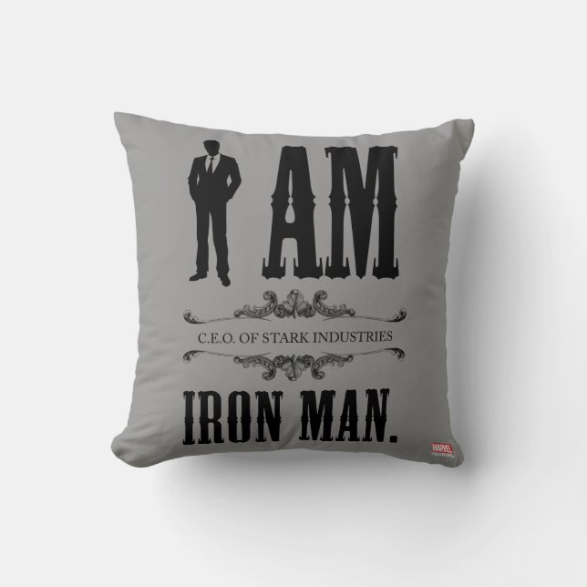 Coussin Je suis Iron Man (Recto)